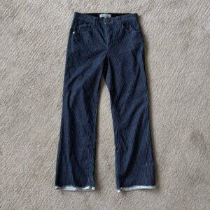 Wit & Wisdom Women's Wide Leg Jeans with White Pinstripe in Perfect Condition